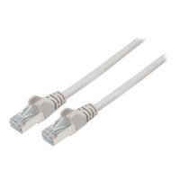 Produktbild för Intellinet Network Patch Cable, Cat6, 7.5m, Grey, Copper, S/FTP, LSOH / LSZH, PVC, RJ45, Gold Plated Contacts, Snagless, Booted, Lifetime Warranty, Polybag - patch-kabel - 7.5 m - grå