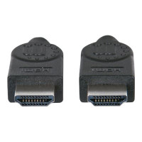 Produktbild för Manhattan HDMI Cable, 4K@30Hz (High Speed), 15m, Male to Male, Black, Ultra HD 4k x 2k, Fully Shielded, Gold Plated Contacts, Lifetime Warranty, Polybag - HDMI-kabel - 1.5 m