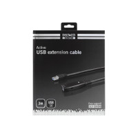 Produktbild för DELTACO USB3-1001 - USB-förlängningskabel - USB typ A till USB typ A - 3 m