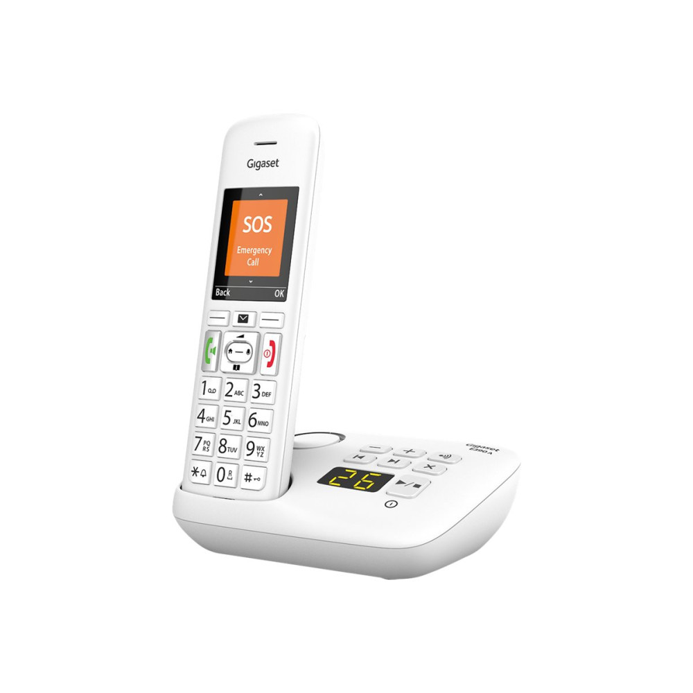 Produktbild för Gigaset E390A - trådlös telefon - svarssysten med nummerpresentation