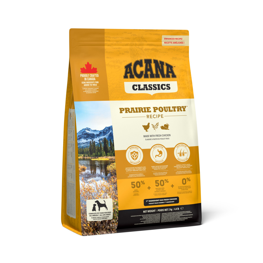 Produktbild för Classic Praire Poultry Torrfoder för hund 2kg