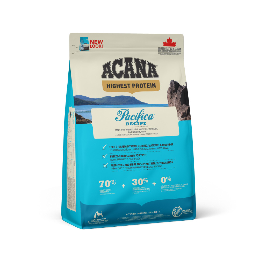 Produktbild för Pacifica Recipe Torrfoder för hund 2kg