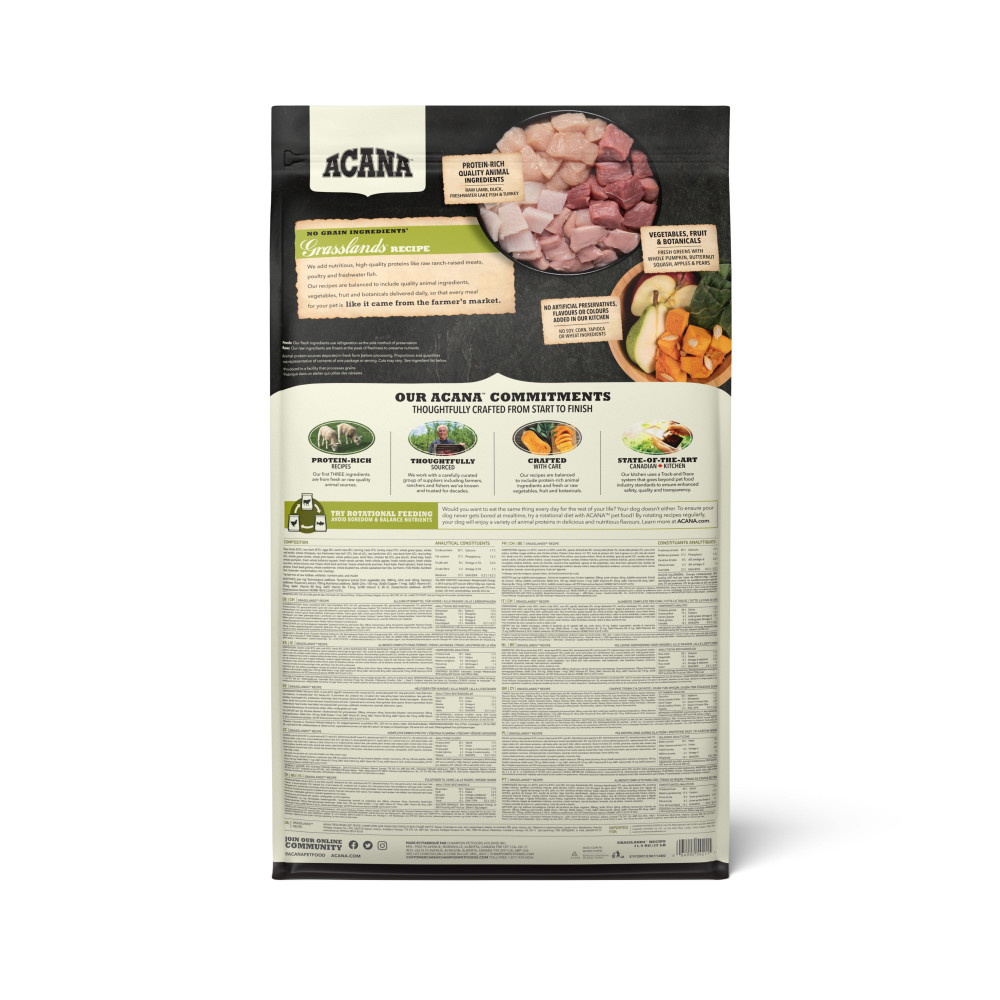 Produktbild för Grasslands Recipe Torrfoder för hund 11,4kg