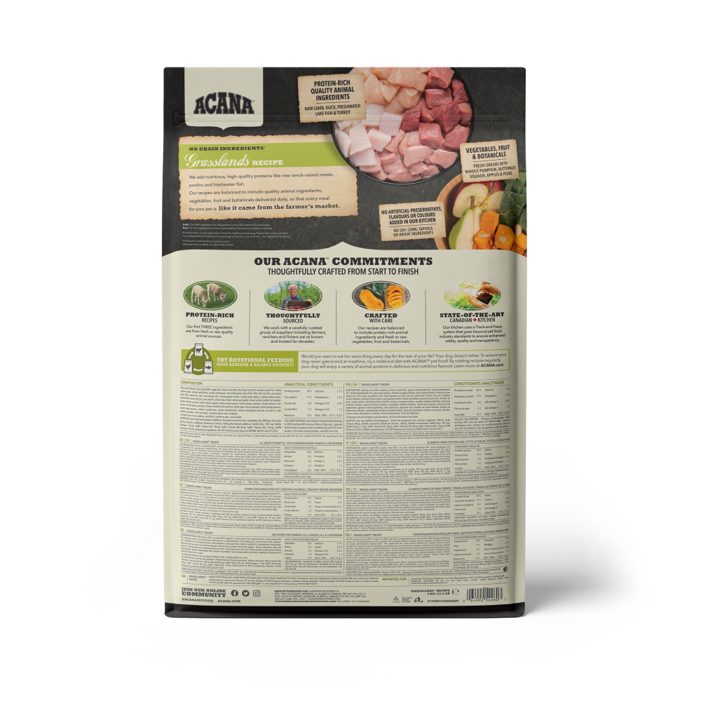 Produktbild för Grasslands Recipe Torrfoder för hund 6kg