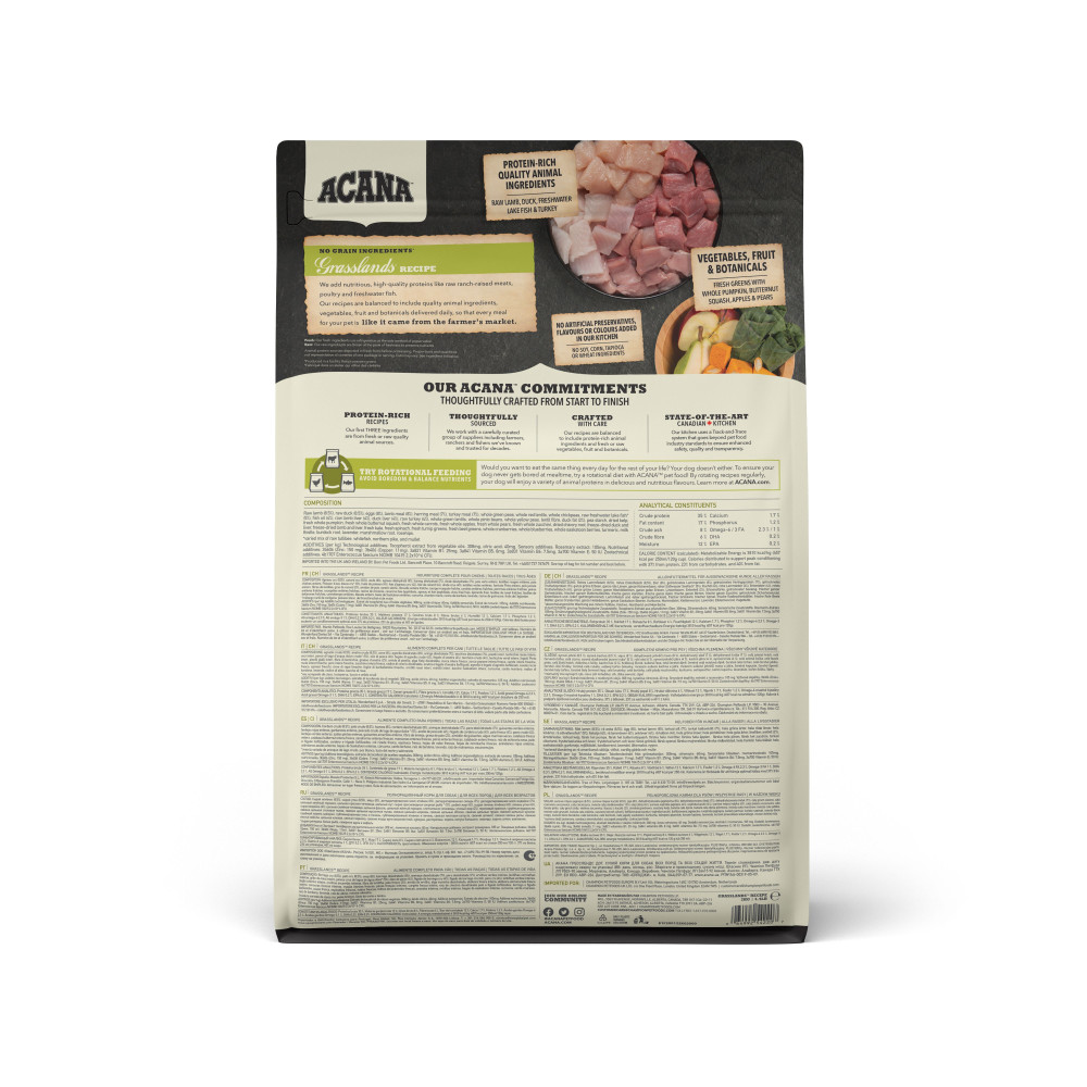 Produktbild för Grasslands Recipe Torrfoder för hund 2kg