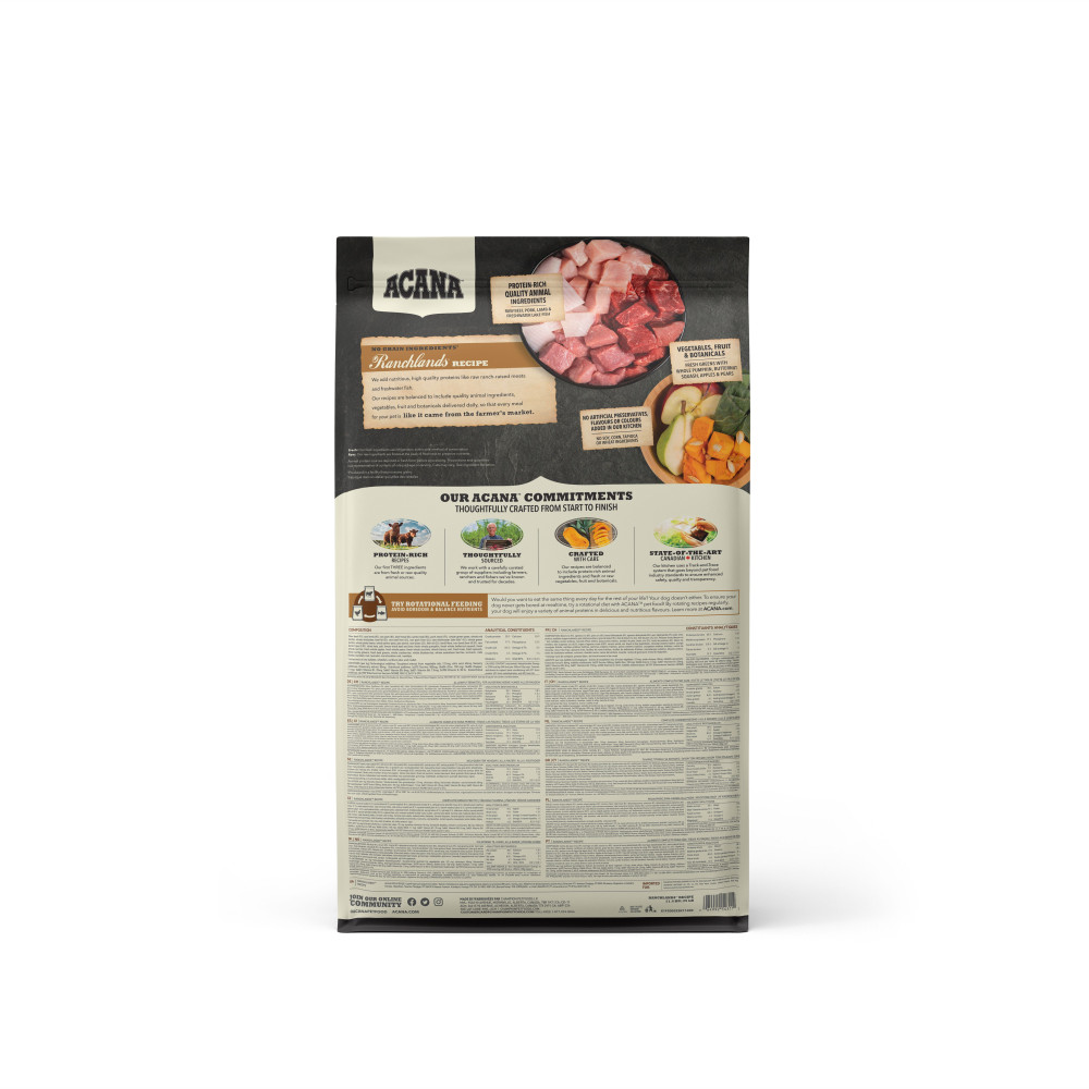 Produktbild för Ranchlands Recipe Torrfoder för hund 11,4kg