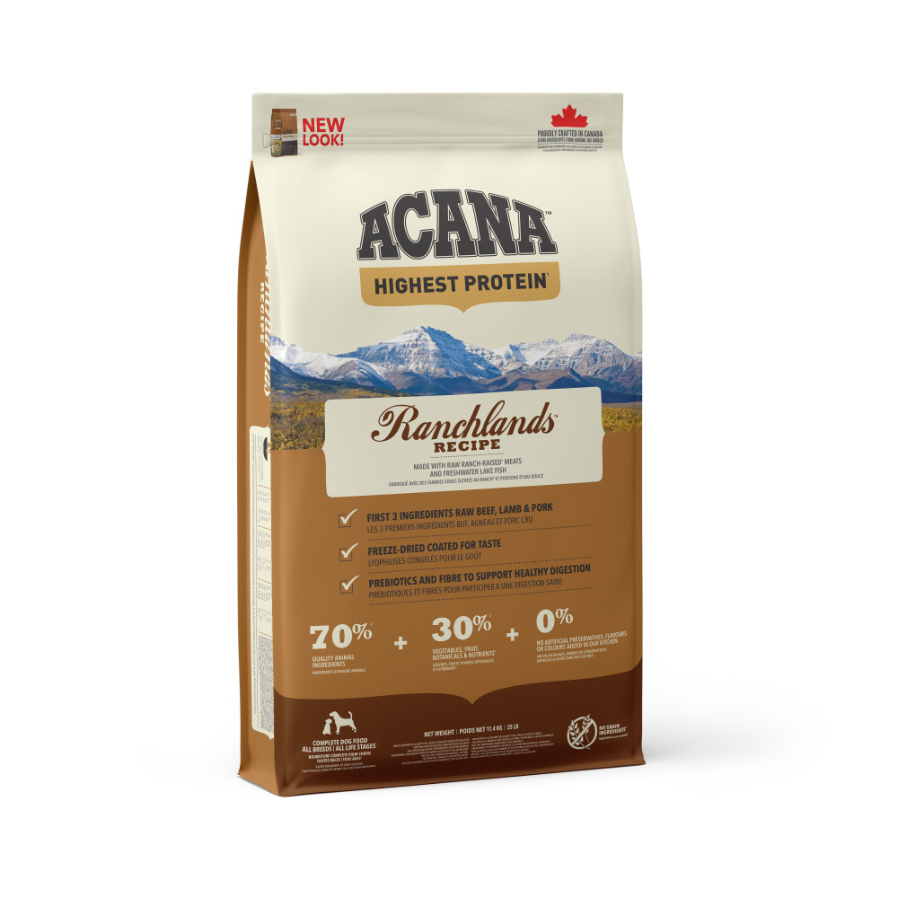 Produktbild för Ranchlands Recipe Torrfoder för hund 11,4kg