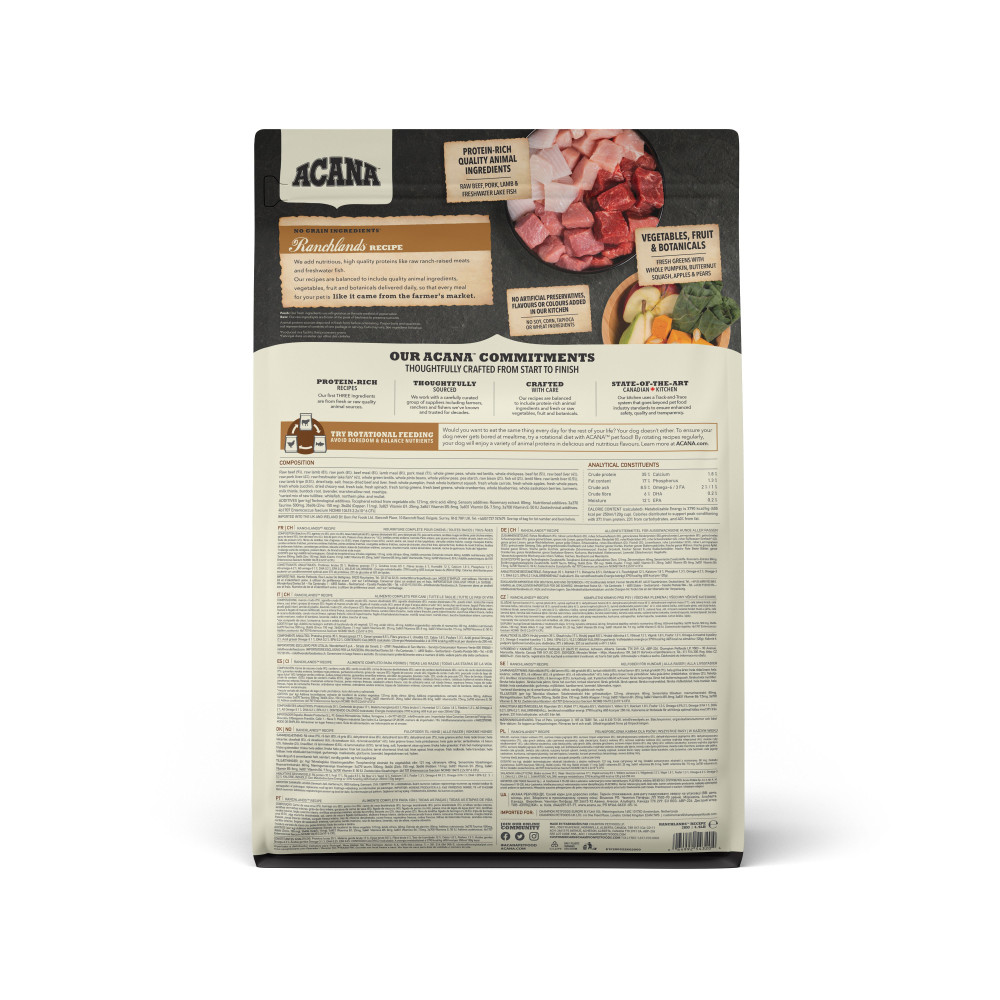 Produktbild för Ranchlands Recipe Torrfoder för hund 2kg