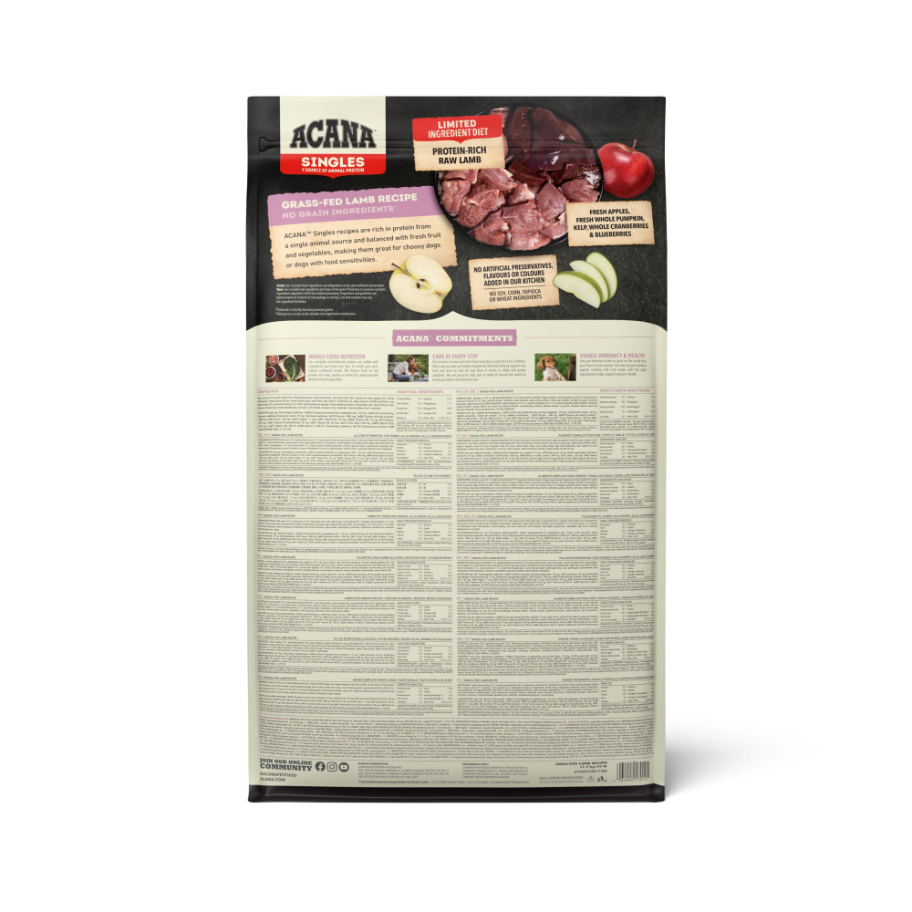 Produktbild för Grass-Fed Lamb Torrfoder för hund 11,4kg