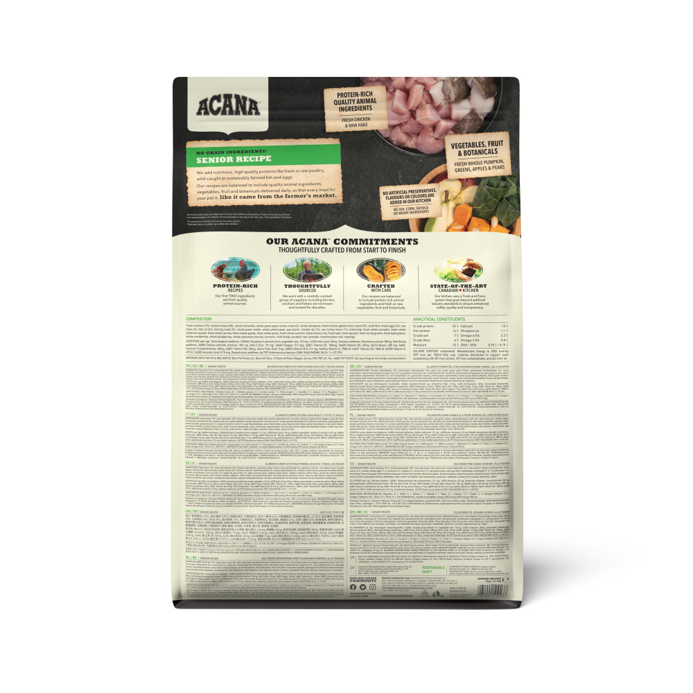 Produktbild för Senior Recipe Torrfoder för hund 2kg