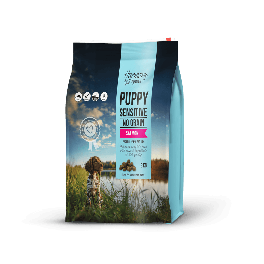 Produktbild för Puppy Sensitive spannmålsfritt valpfoder 3kg
