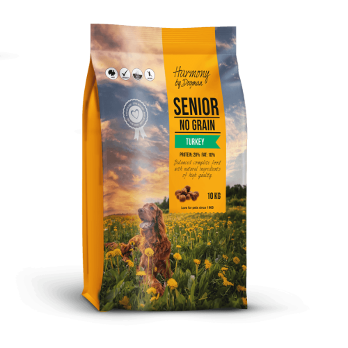 HARMONY Senior spannmålsfritt hundfoder 10kg