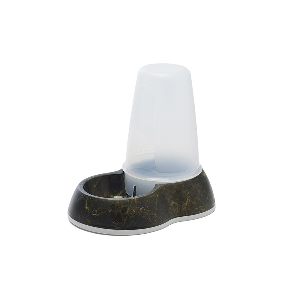Produktbild för Vattenautomat Loop Marble/Black Gold M 1,5L Svart