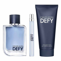 Produktbild för Giftset Calvin Klein Defy Edt 100ml + Hair & Body Wash 100ml + Edt 10ml