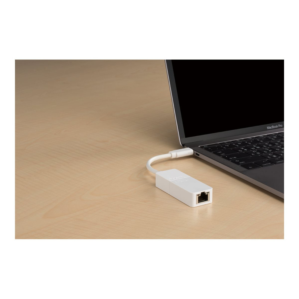 Produktbild för D-Link DUB-E130 - nätverksadapter - USB-C - Gigabit Ethernet x 1