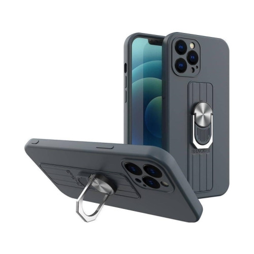 Hurtel Hurtel ETUI Ring Case silikonfodral med fingergrepp och stat...