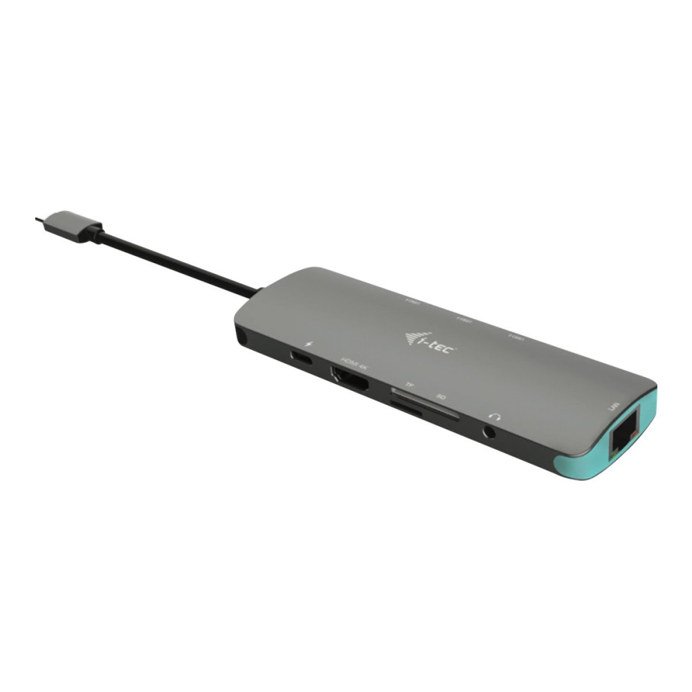 Produktbild för i-Tec USB-C Metal Nano Docking Station 4K HDMI LAN + Power Delivery - dockningsstation - USB-C 3.1 - HDMI - 1GbE