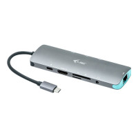 Produktbild för i-Tec USB-C Metal Nano Docking Station 4K HDMI LAN + Power Delivery - dockningsstation - USB-C 3.1 - HDMI - 1GbE