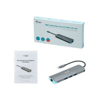 Produktbild för i-Tec USB-C Metal Nano Docking Station 4K HDMI LAN + Power Delivery - dockningsstation - USB-C 3.1 - HDMI - 1GbE