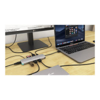 Produktbild för i-Tec USB-C Metal Nano Docking Station 4K HDMI LAN + Power Delivery - dockningsstation - USB-C 3.1 - HDMI - 1GbE