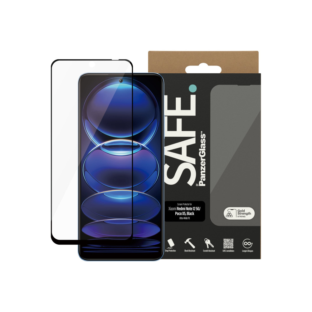 Produktbild för SAFE. by PanzerGlass - skärmskydd för mobiltelefon - ultrabred passning