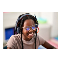 Produktbild för Logitech Zone Learn On-Ear Wired Headset for Learners, USB-A - hörlurar med mikrofon - ersättning - USB-C