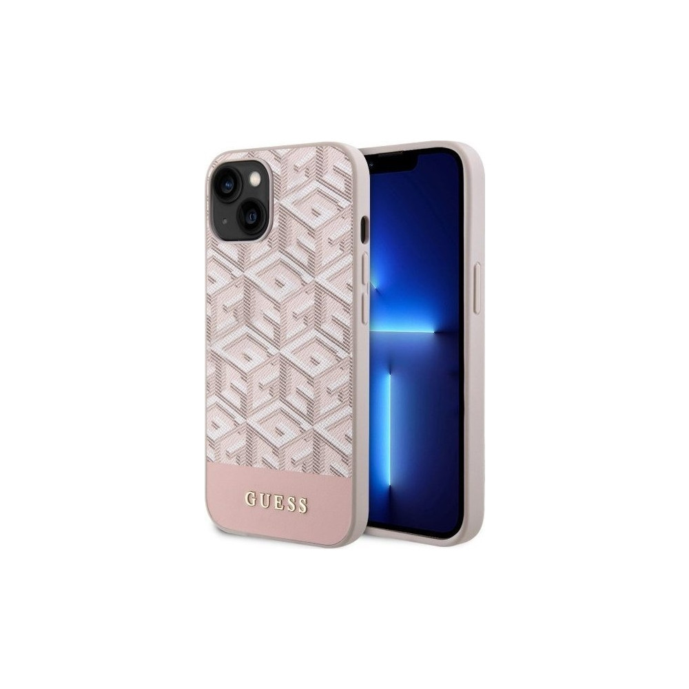 Produktbild för Deklas GUESS GUHMP14SHGCFSEP hårt skal iPhone 14/15/13 6,1"...