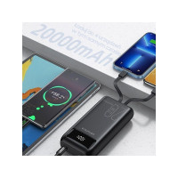 Produktbild för Powerbank Awei AWEI PowerBank P169K 20000mAh 22.5W svart, di...