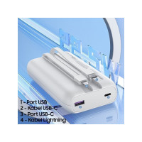 Produktbild för Powerbank Awei AWEI PowerBank P169K 20000mAh 22.5W svart, di...