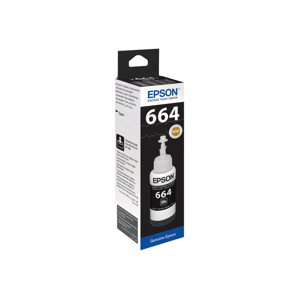 Produktbild för Epson T6641 - svart - original - påfyllnadsbläck