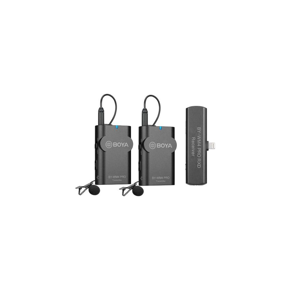 Produktbild för BOYA BY-WM4 PRO-K4 2.4G Wireless Microphone For Ios Devices...
