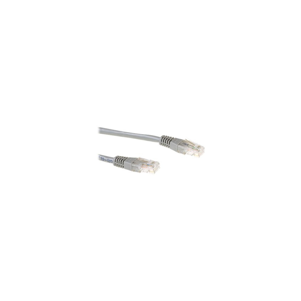Produktbild för ACT patch-kabel - 15 m - grå, RAL 7045