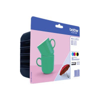 Produktbild för Brother LC227XL/225XL - 4-pack - svart, gul, cyan, magenta - original - bläckpatron