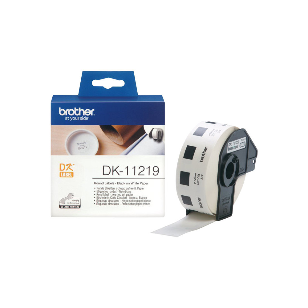 Produktbild för Brother DK-11219 - etiketter - 1200 stk - Rulle (1,2 cm)
