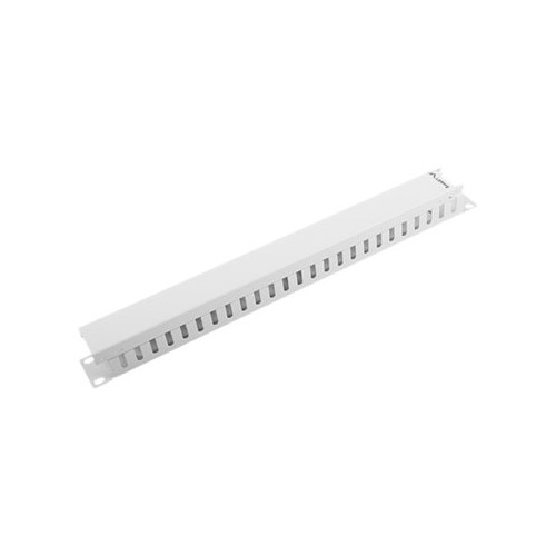LANBERG Lanberg AK-1201-S - panel för kabelhantering - 1U - 19"