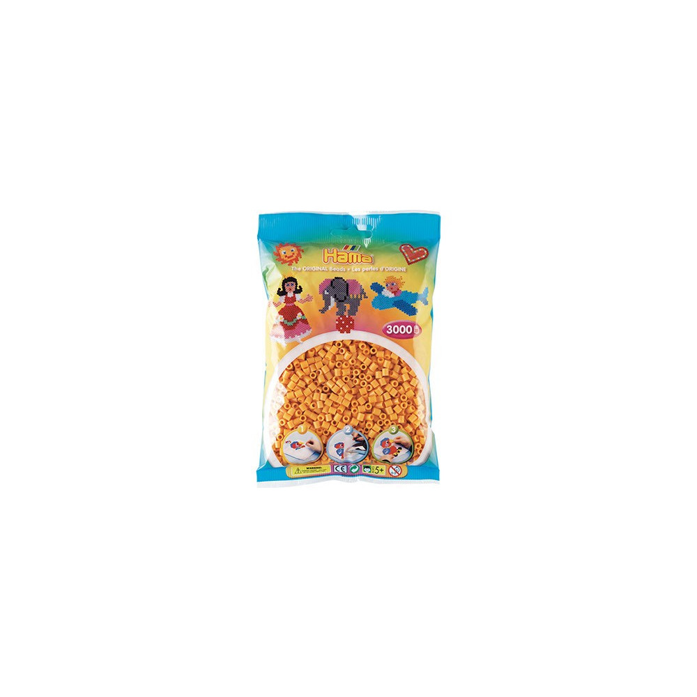 Produktbild för Hama midi pärlor Nalle Puh gul (3000 st)
