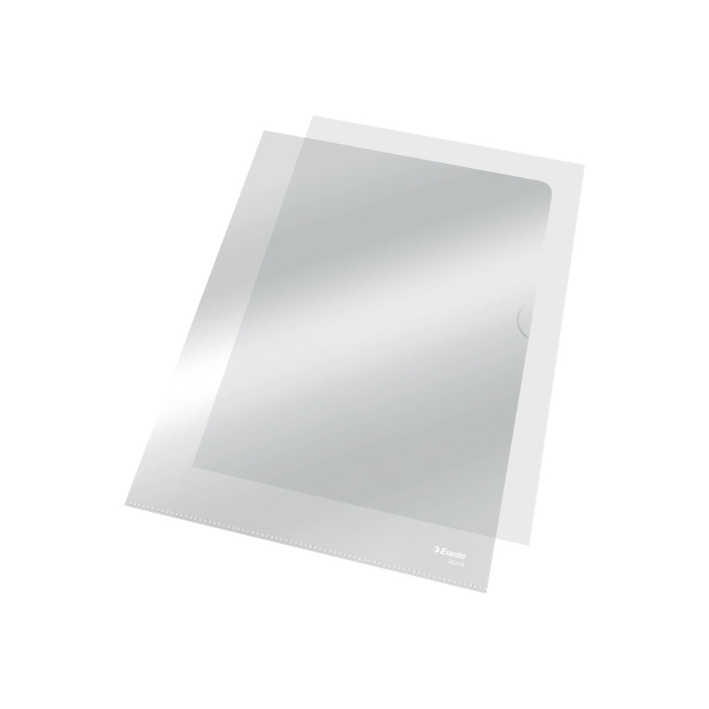 Produktbild för Esselte - L-formad mapp - för A4 - transparent (paket om 100)