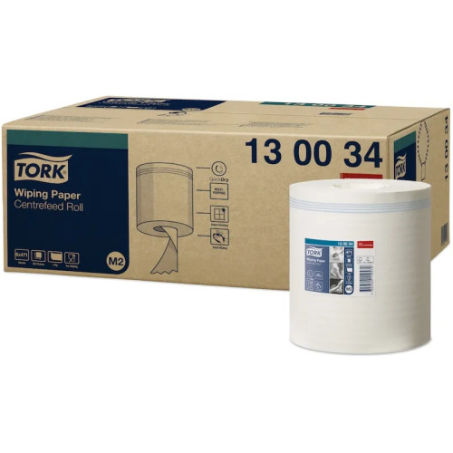 TORK Tork Advanced Wiper 415 - rengöringshandduk - kemisk massa - vit - paket med 6 x 471