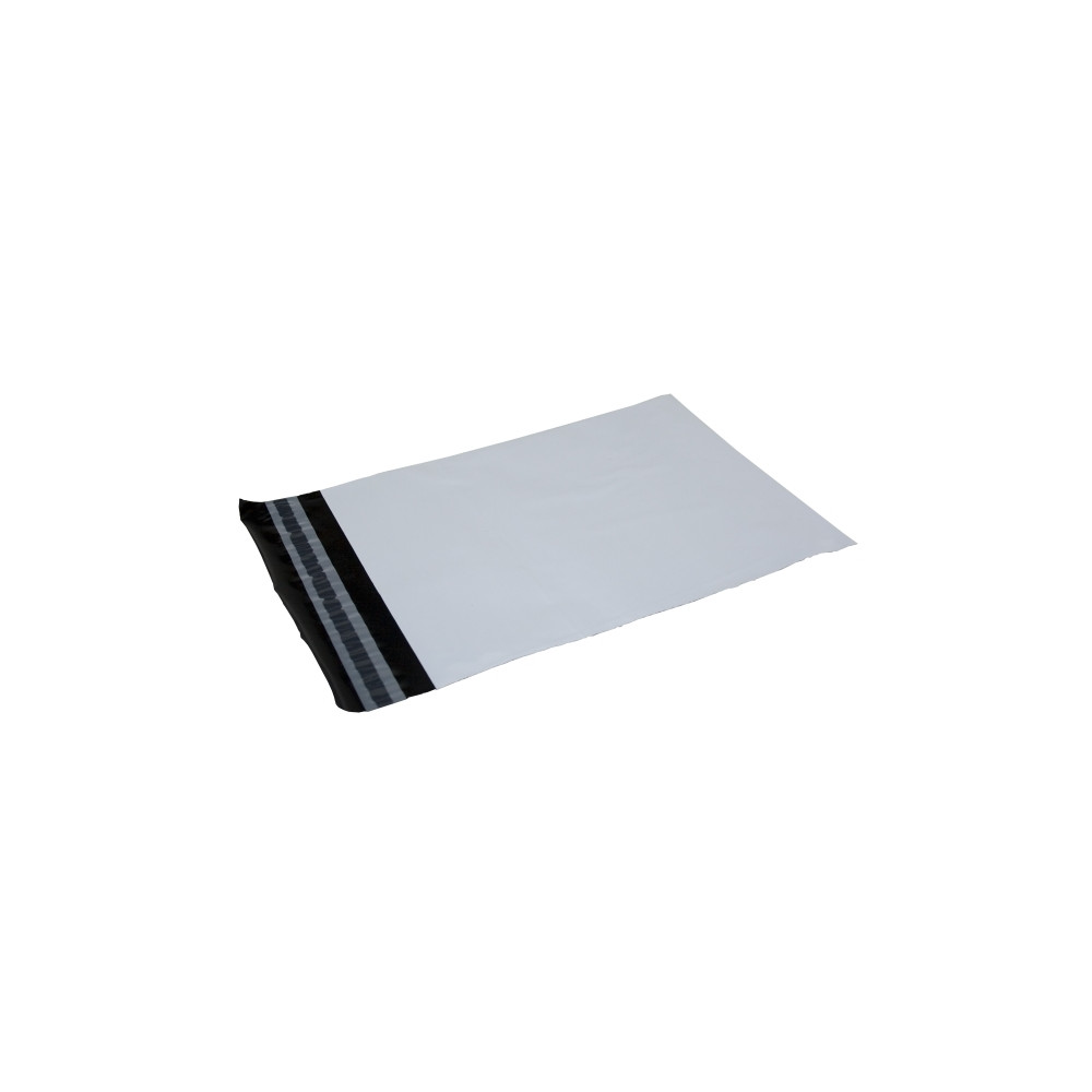 Produktbild för Fraktpåsar 340 x 420 mm vita, PE, 100 % återvunnen plast