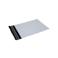Produktbild för Fraktpåsar 340 x 420 mm vita, PE, 100 % återvunnen plast