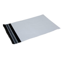 Produktbild för Fraktpåsar 300x500 mm vita, PE, i 100 % återvunnen plast
