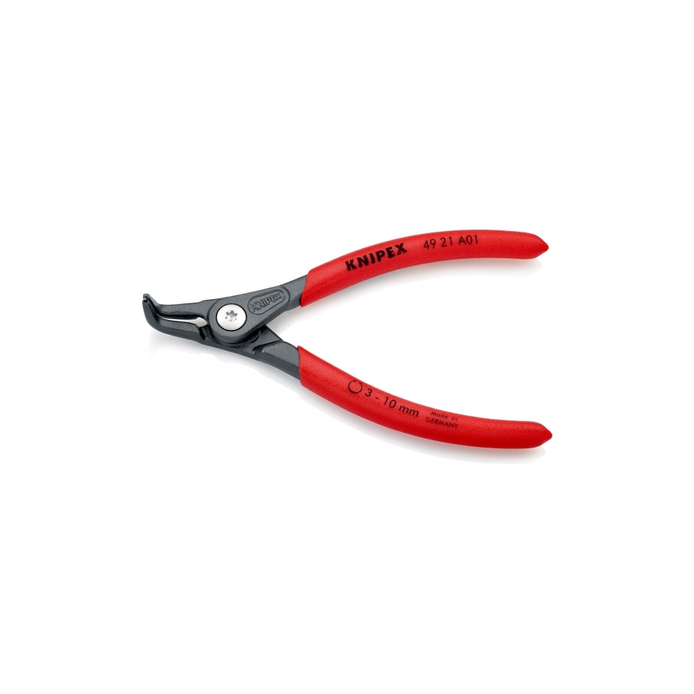 Produktbild för Knipex 49 21 A01, Låsringstång, Kromvanadinstål, Plast, Röd,...