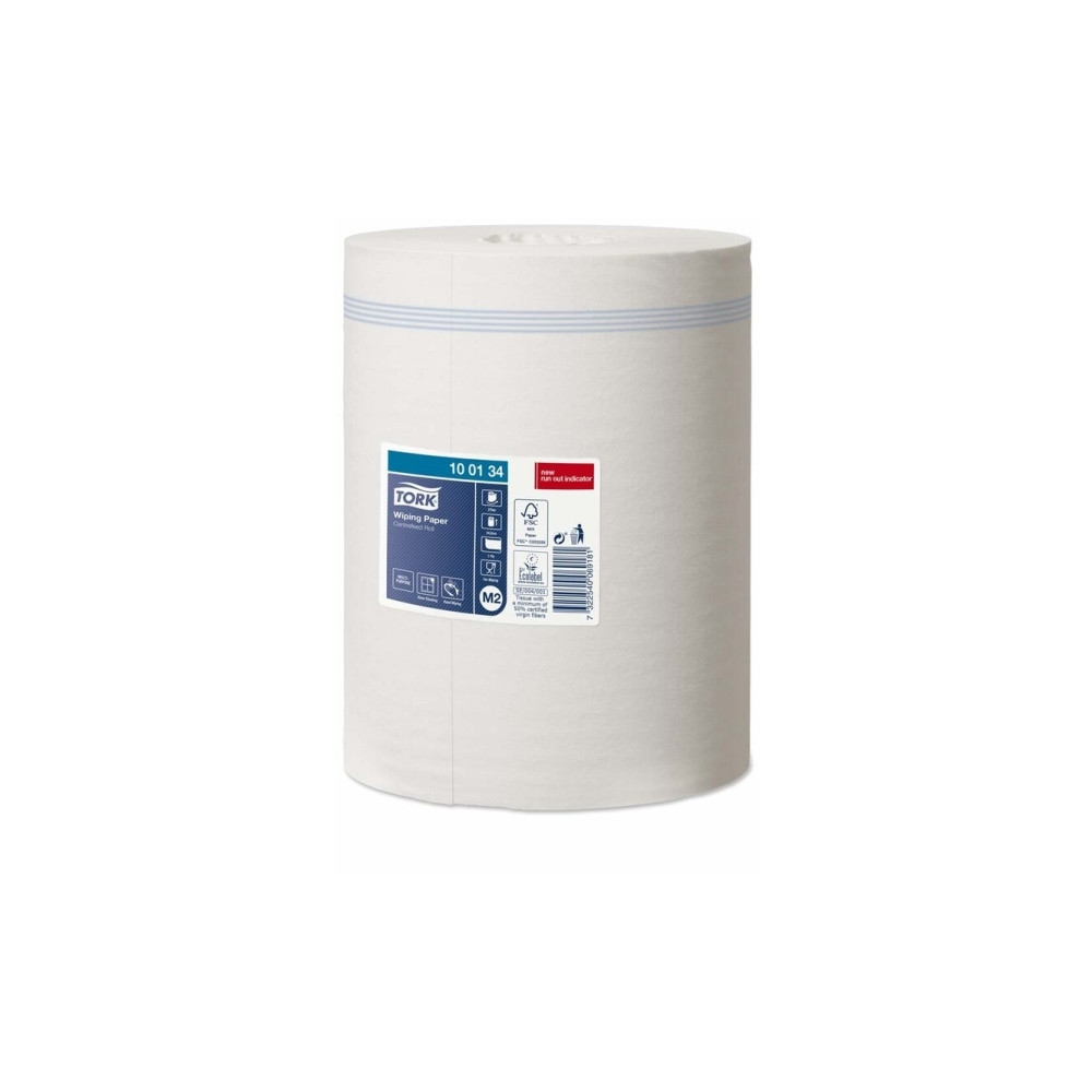 Produktbild för Tork Advanced Wiper 415 - rengöringshandduk - orörda fuktköttsfiber, papper - vit - paket med 6