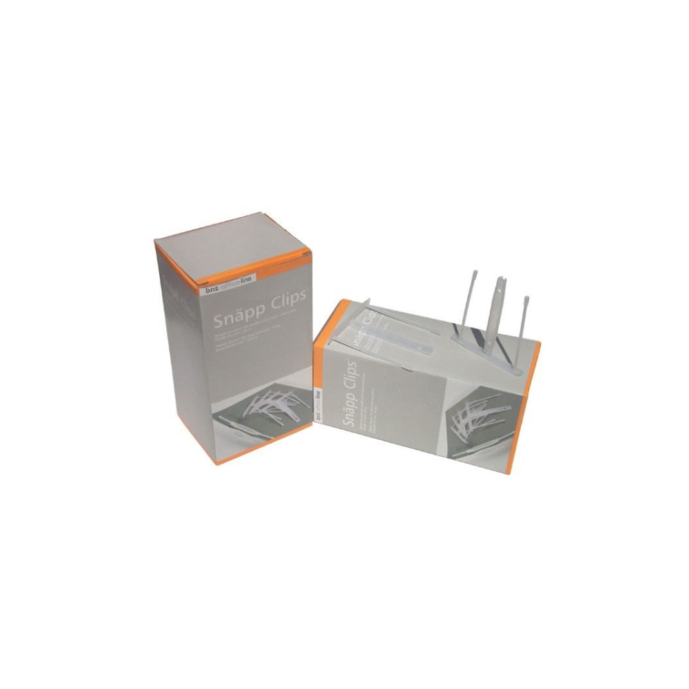 Produktbild för Snap-Clips 80mm 50st, vit125x225x105mm 0,355kg (50st)