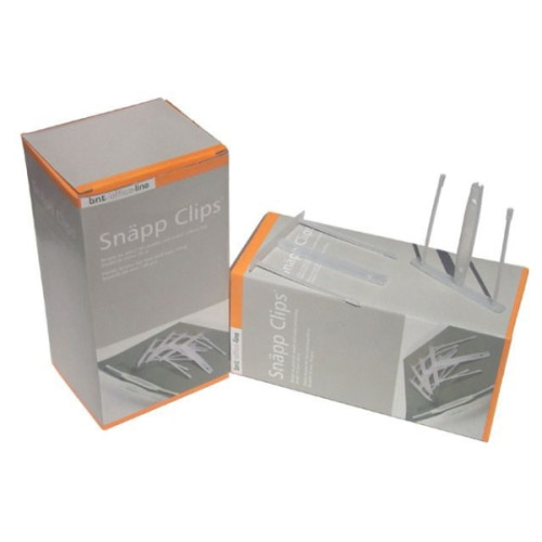Stick´n´Find Snap-Clips 80mm 50st, vit125x225x105mm 0,355kg (50st)