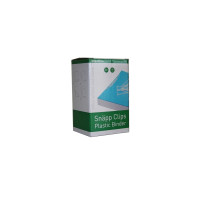 Produktbild för Snap-Clips 80mm 50st, vit125x225x105mm 0,355kg (50st)