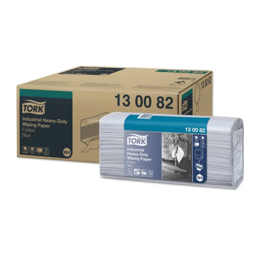 TORK Tork Advanced Wiper 440 - rengöringsdukar - orörda fuktköttsfiber - blå - paket med 100