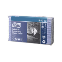 Produktbild för Tork Advanced Wiper 440 - rengöringsdukar - orörda fuktköttsfiber - blå - paket med 100