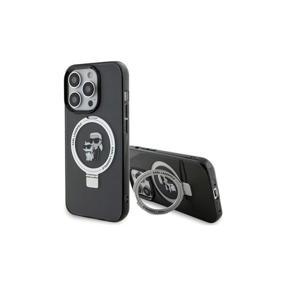 Produktbild för Karl Lagerfeld KLHMP15LHMRSKCK iPhone 15 Pro 6.1" svart/svar...