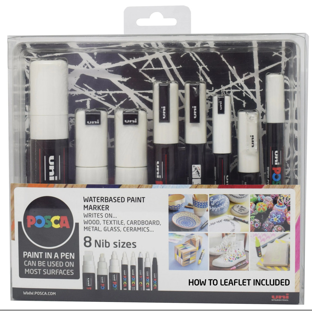 Produktbild för POSCA WHITE SÆT